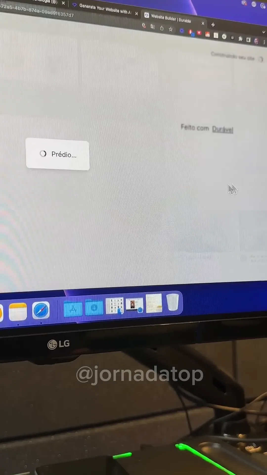Inserindo o nome do negócio