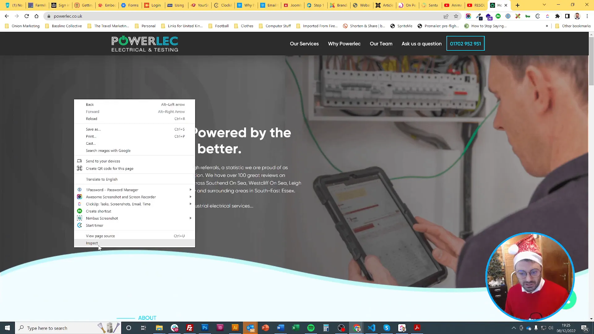 Opening Developer Tools in Google Chrome