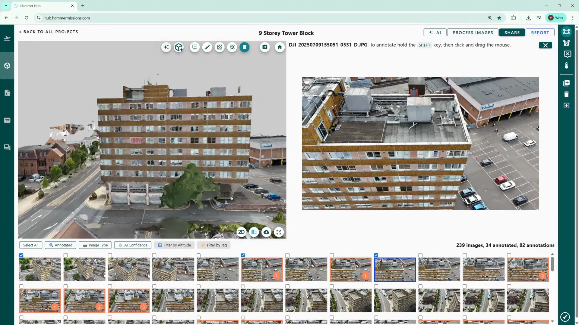 Icon to lock 3D model perspective to a fixed view