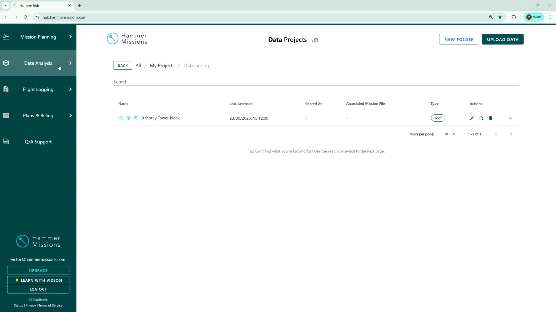 HammerHub data analysis and project selection
