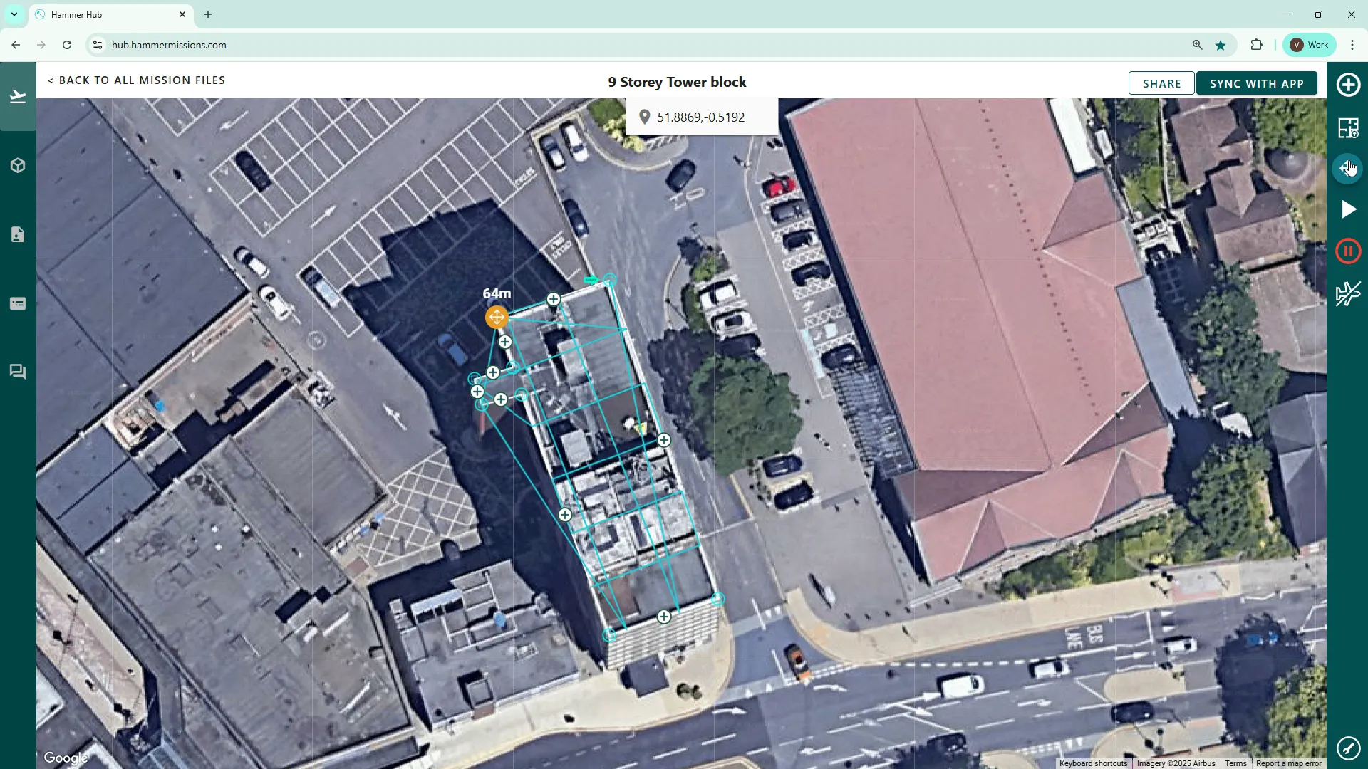 Dragging a flight plan to move it on the map