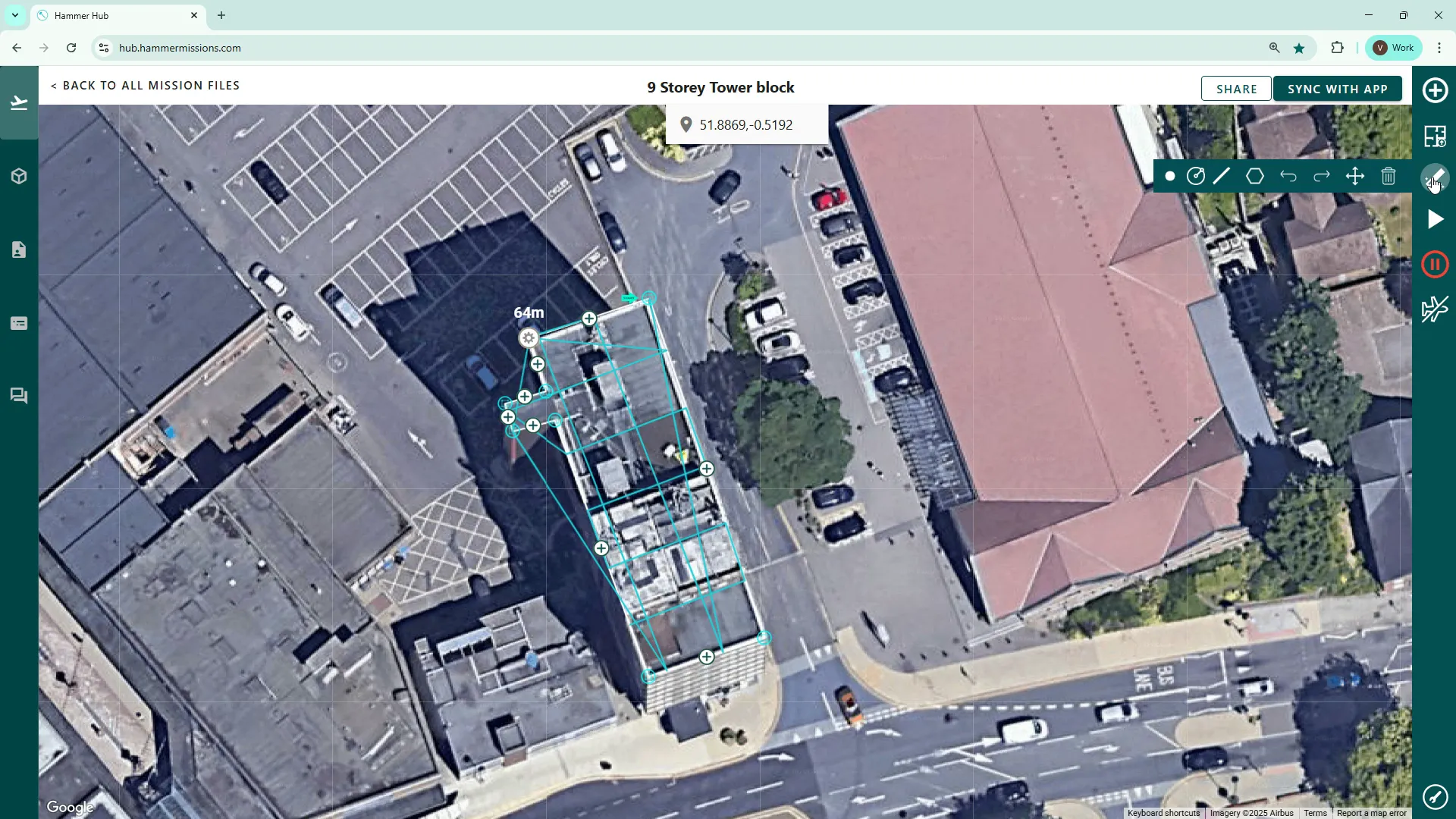 Right-hand panel with the magic tool icon (tools panel open)