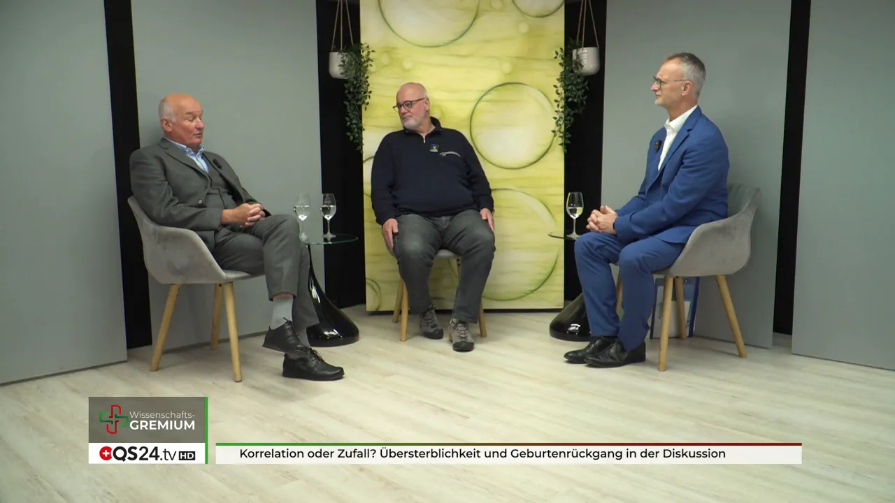 Übersterblichkeit und Geburtenrückgang - Eine Diskussion mit Prof. Dr. Dr. Harald Walach und Prof. Dr. rer. nat. Stefan Hockertz 1 Moderator Alexander Glogg begrüßt die Gäste
