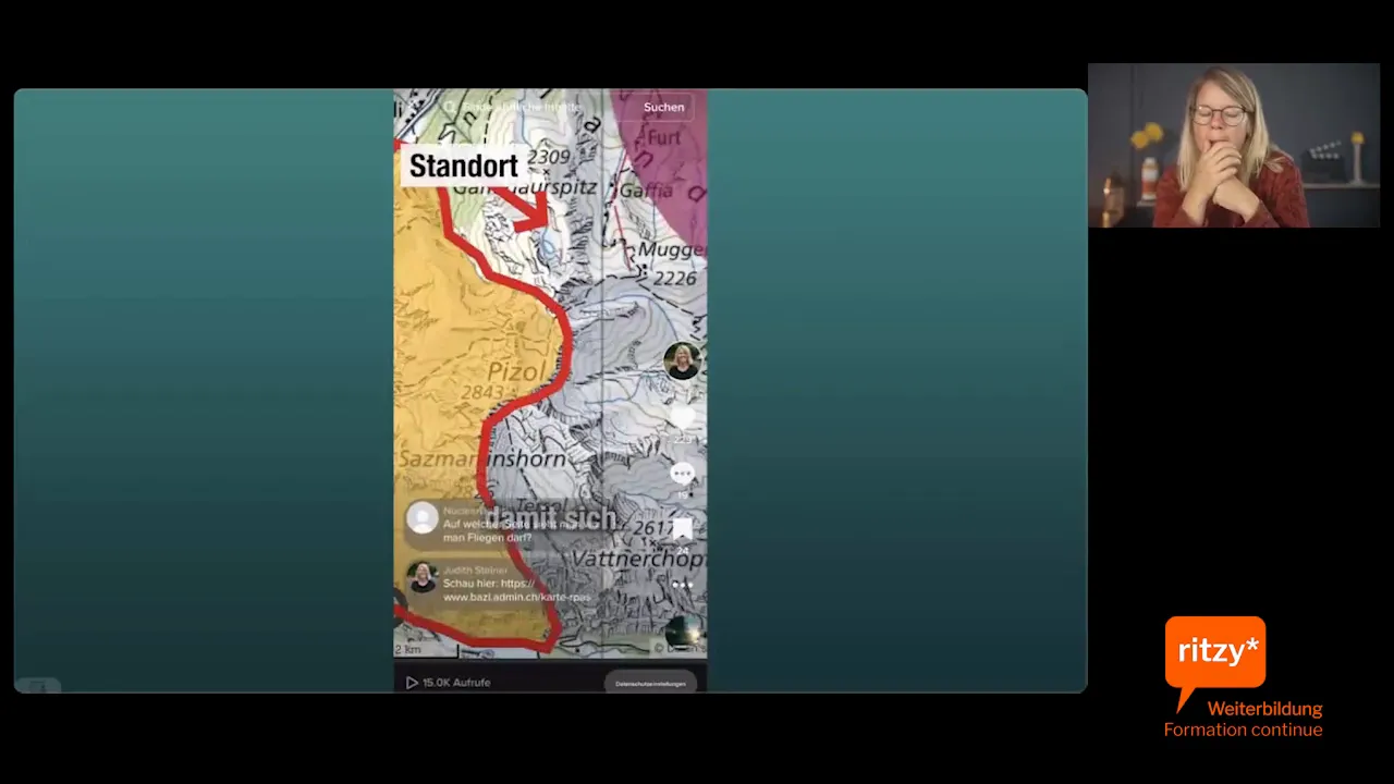 Screenshot: Drohnenhinweis - Karte prüfen vor dem Flug