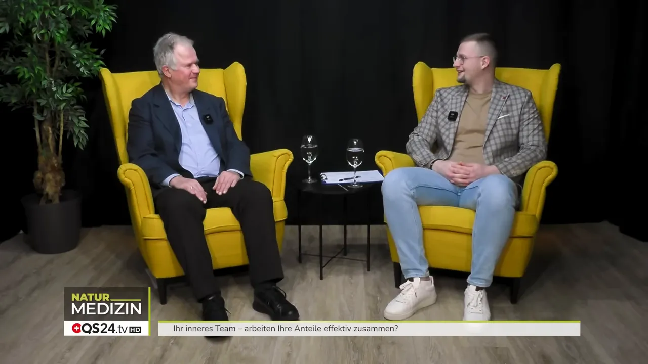 Begrüssung von Prof. Dr. Hempel im Studio