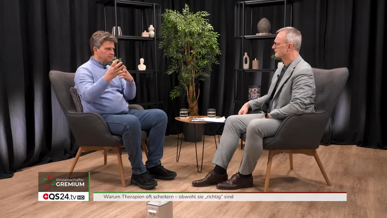 Zweiergespräch im Studio über warum Therapien trotz richtiger Ansätze scheitern