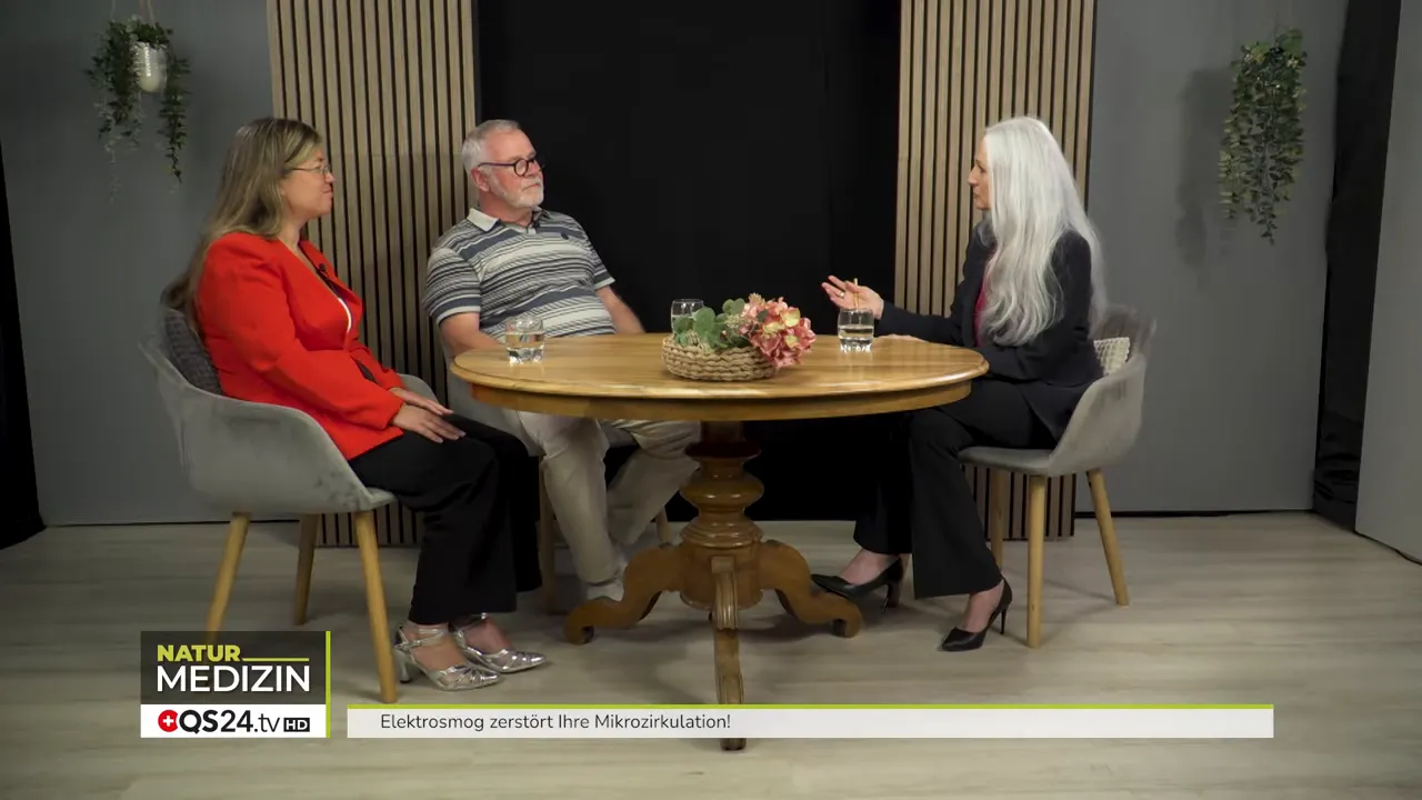 Bedeutet Elektrosmog gleich Nervenschaden? Ein Interview mit Jörg Hentschel, Heilpraktiker und Forscher (gemeinsam mit Dr. Diana Henz, Kognitions- und Neurowissenschaftlerin) 3 Therapieszene: Anwendung der Schumann-Frequenz am Therapieende