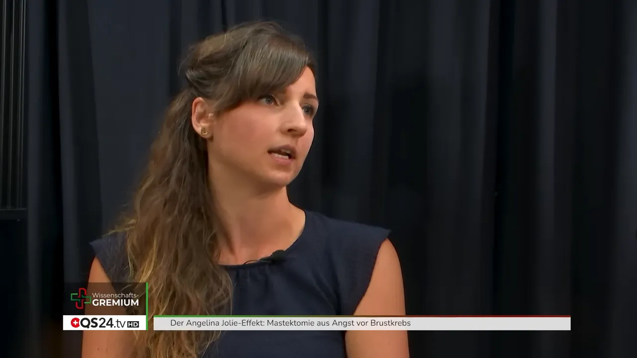 Sarah berichtet vom Ergebnis des Gentests (80% Risiko) und ihrer Entscheidung