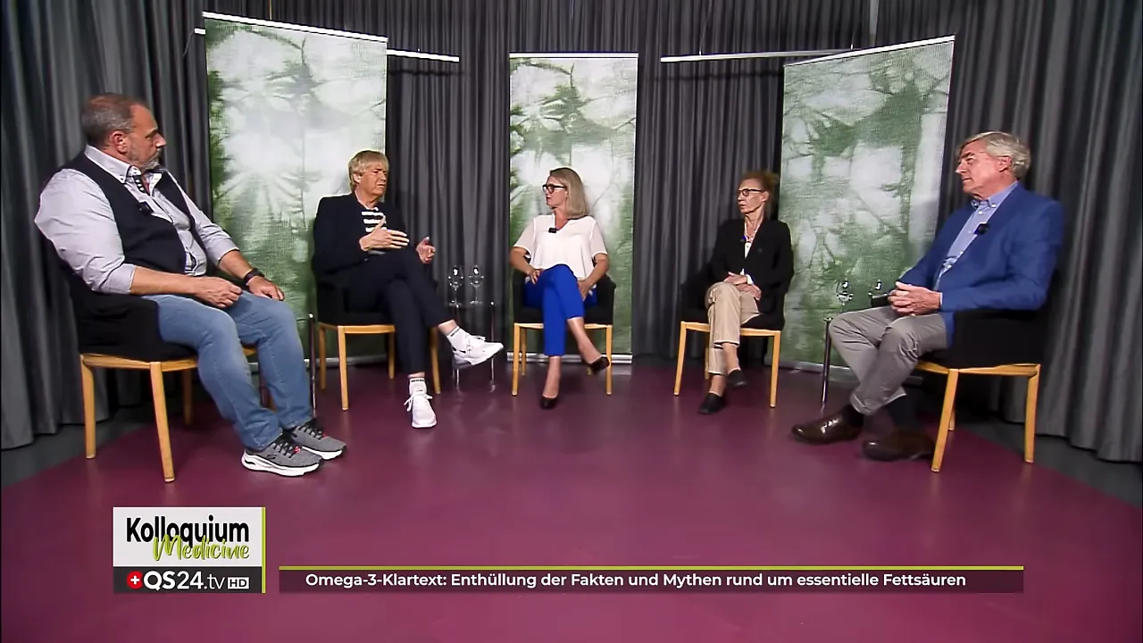Expertenrunde im Studio diskutiert Omega-3 und Messmethoden