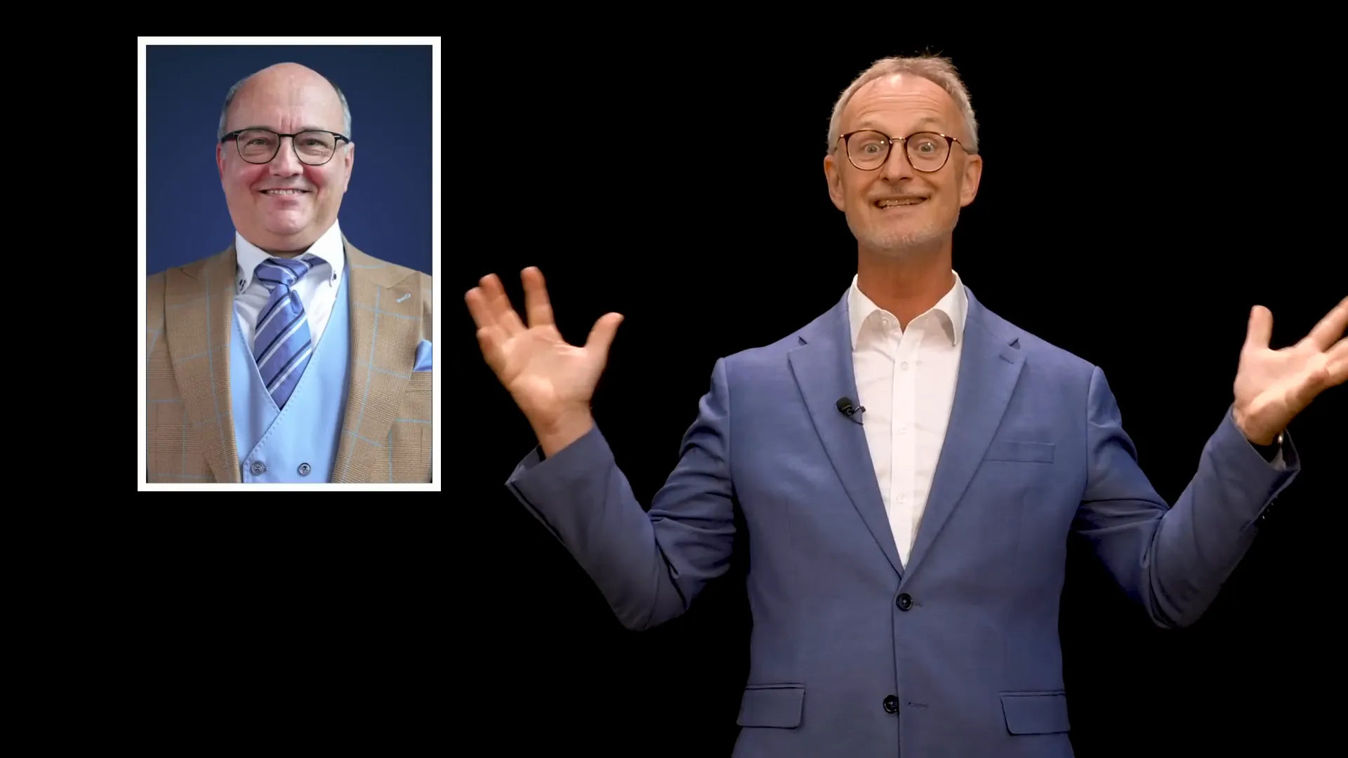 Moderator Alexander Glogg und Dr. Feldhaus im Gespräch