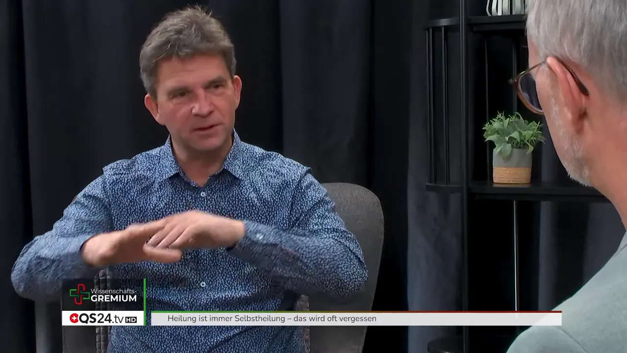 Gespräch im Studio über Regulationsmedizin und vernetzte Regulation