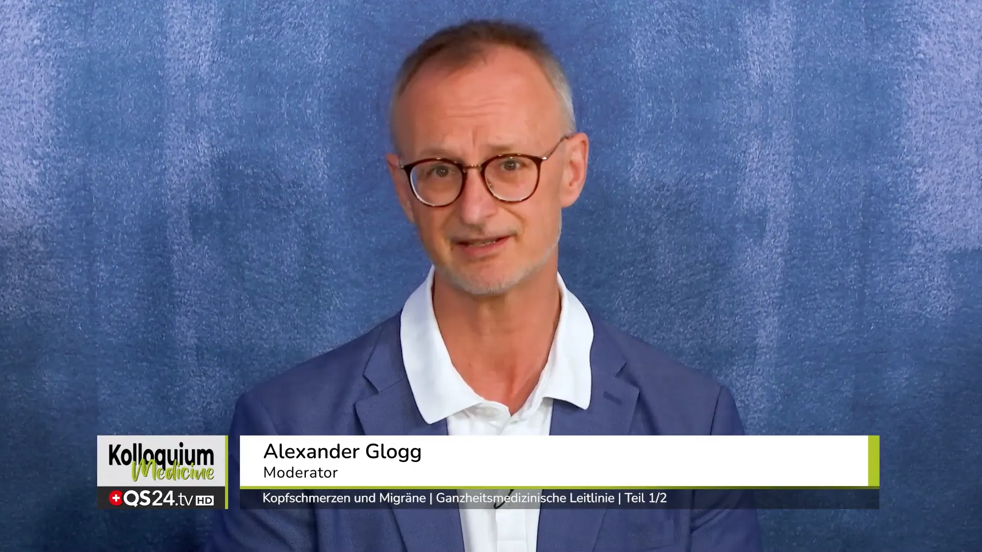 Hilfe bei Kopfschmerzen und Migräne 9 Moderator begrüßt Publikum und stellt Thema Kopfschmerz und Migräne vor