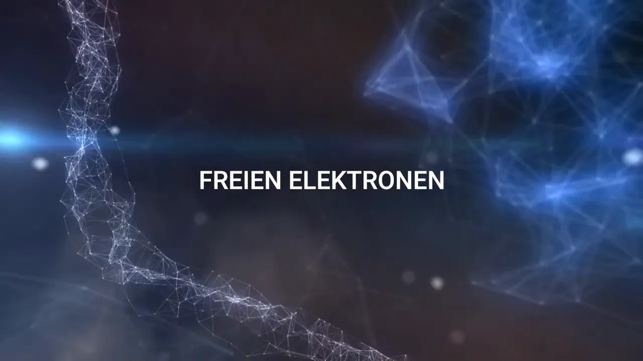 Abstraktes Netzwerk mit zentralem Text 