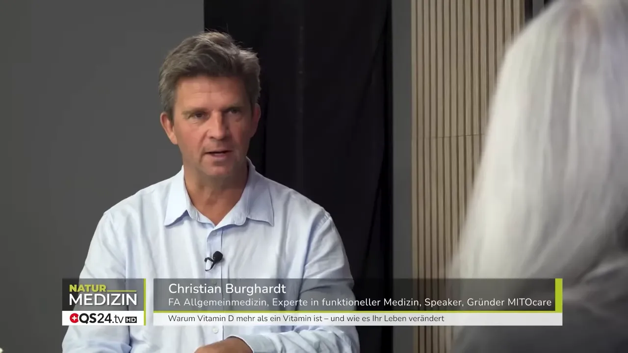 Christian Burghardt im Studio: funktionelle Vitamin-D-Abklärung zur besseren Steuerung des Entzündungsstatus