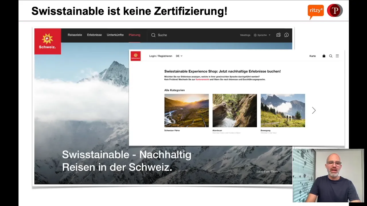 Sustainable-Programm: Anmeldung und Level-Übersicht