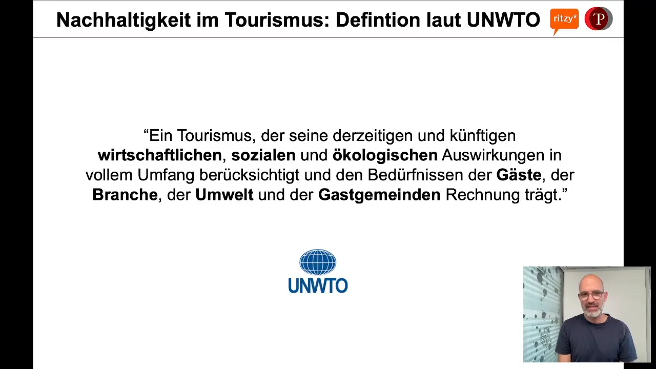 Definition nachhaltiger Tourismus laut Welttourismusorganisation