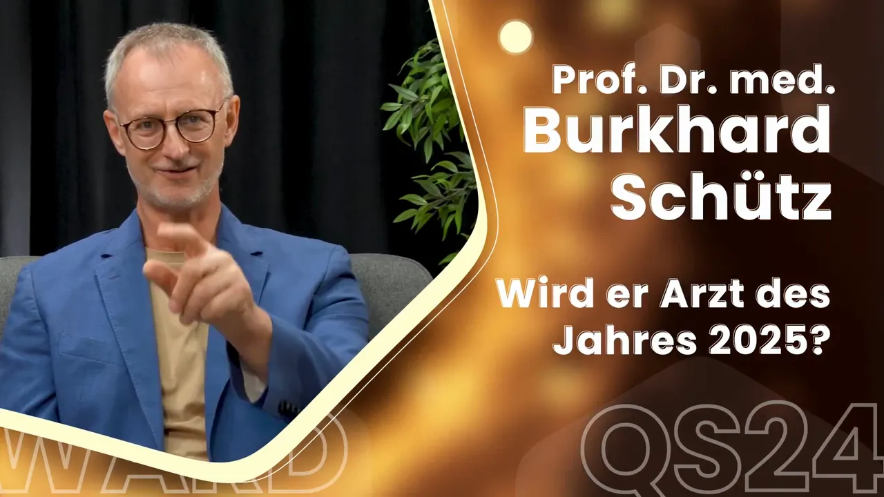 Prof. Dr. med. Burkhard Schütz richtet sich direkt an das Publikum
