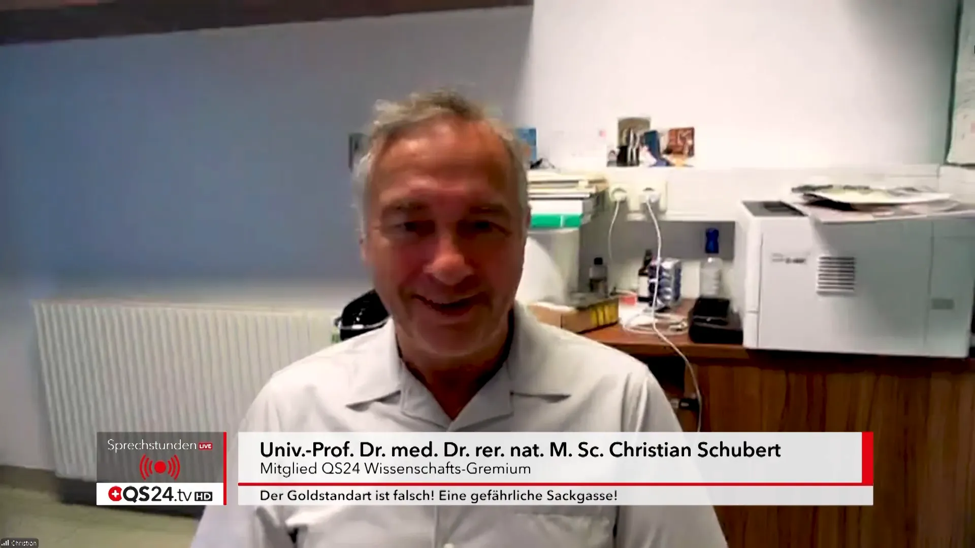 Prof. Schubert bei QS24 Sprechstunden LIVE
