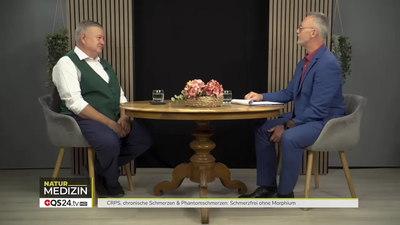 Alexander Glogg stellt Dr. med. Helmut Retzek im Studio vor