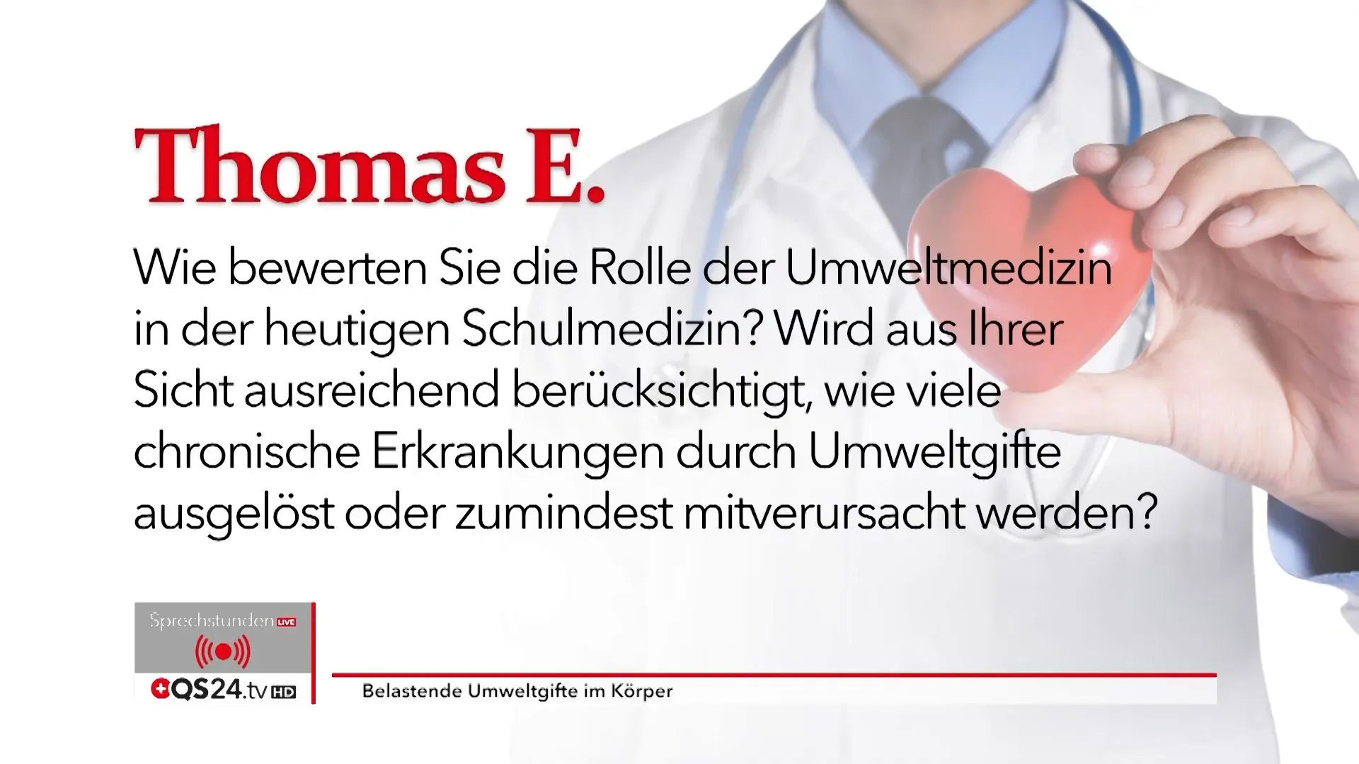 Dr. Burgard spricht über die Rolle der Umweltmedizin in der Schulmedizin