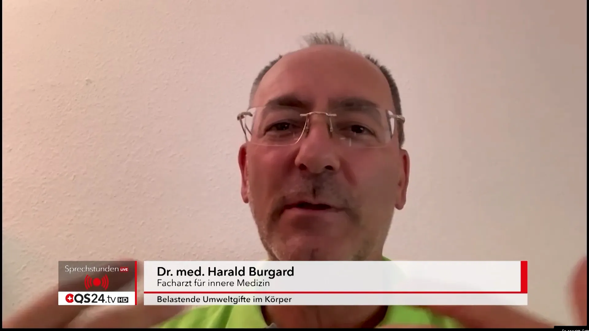 Dr. Harald Burgard erklärt die Umweltmedizin und Giftstoffbelastung