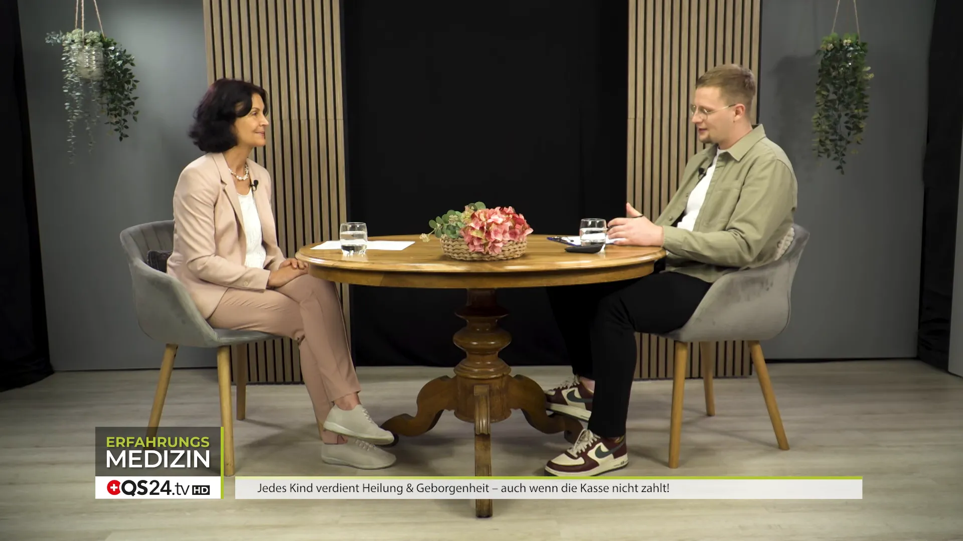 Silvia Müller zu Beginn des Interviews