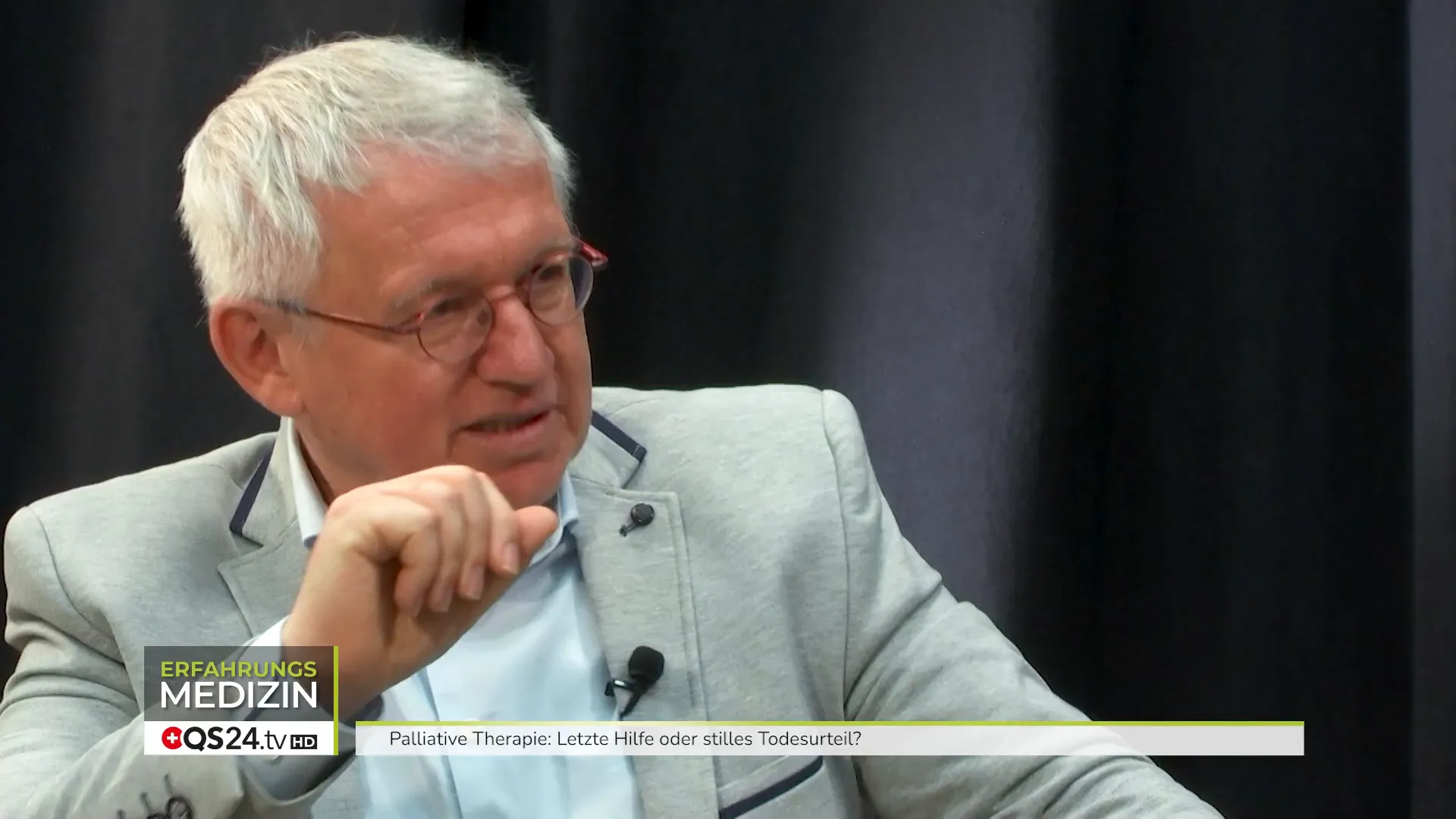 Lothar Hirneise erklärt den Ursprung des Wortes palliativ