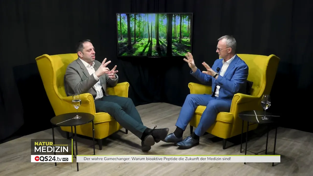 Mark Warnecke erläutert das Schloss‑Schlüssel‑Prinzip der Peptide