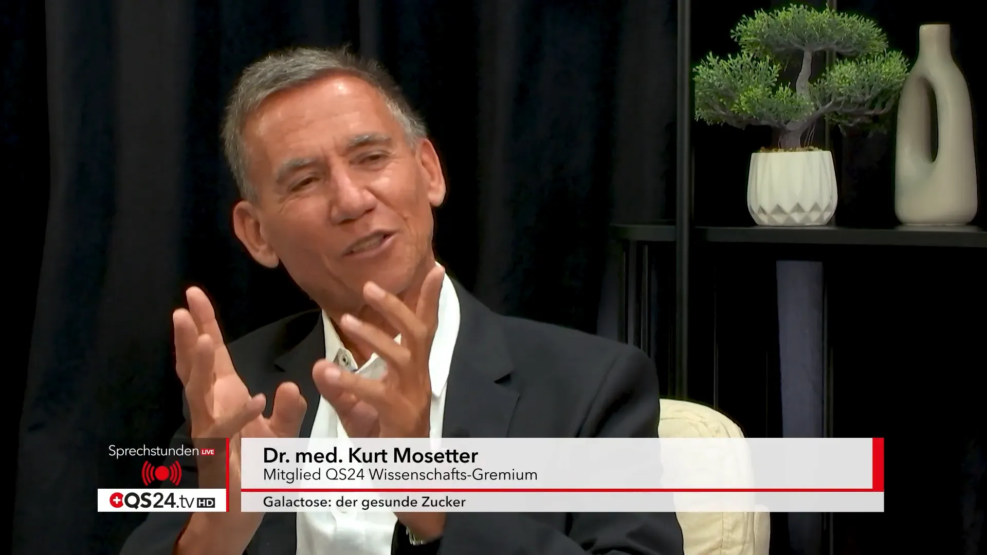 Dr. Kurt Mosetter erklärt den Unterschied zwischen Galaktose und Haushaltszucker