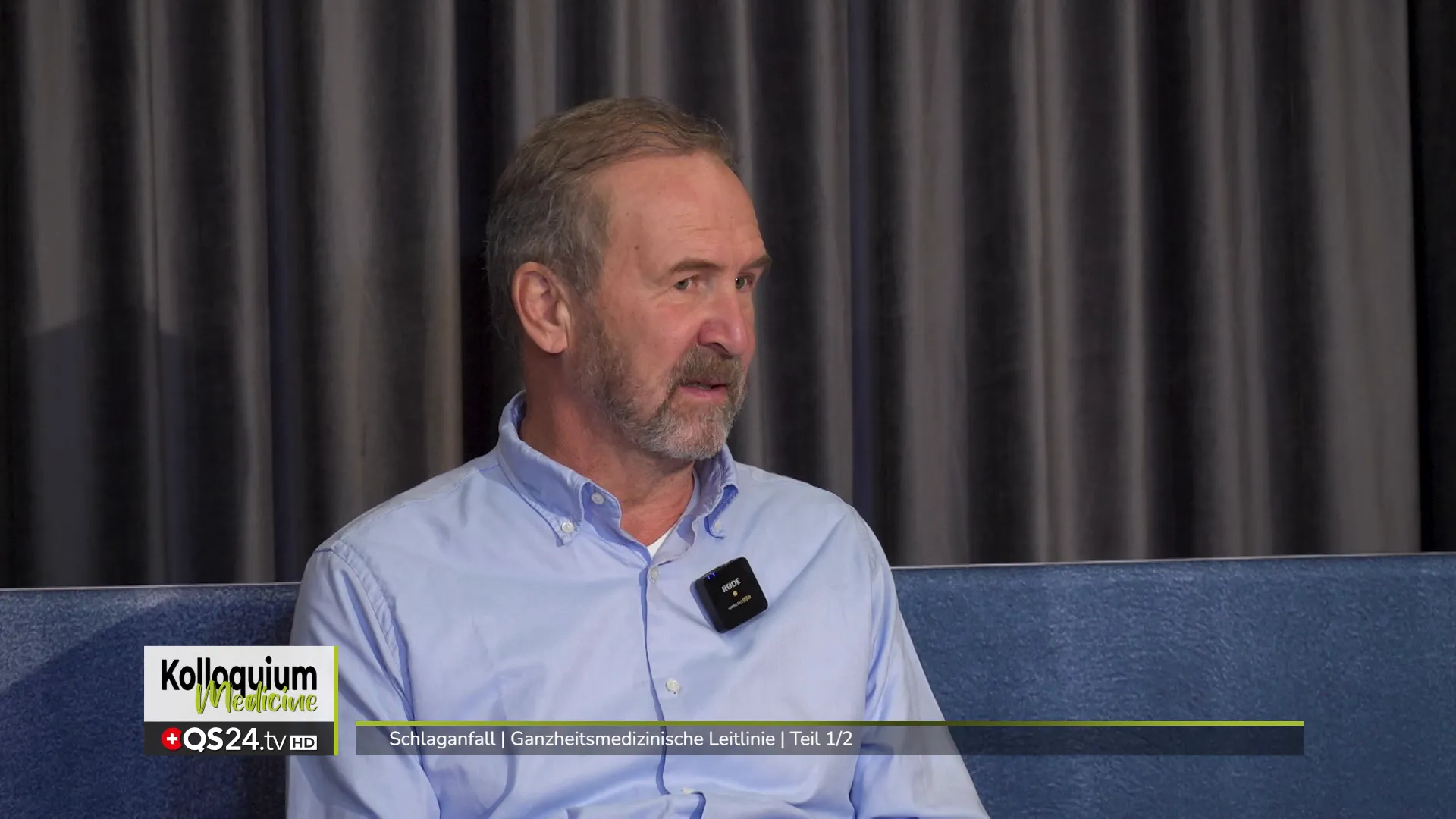 Klassisches Zeichen: hängender Mundwinkel