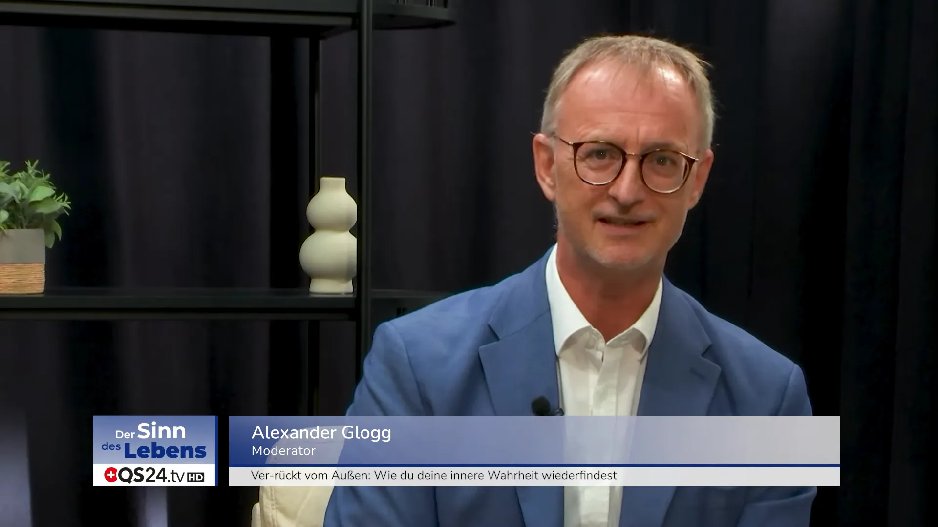 Moderationseinführung von Alexander Glogg im Studio