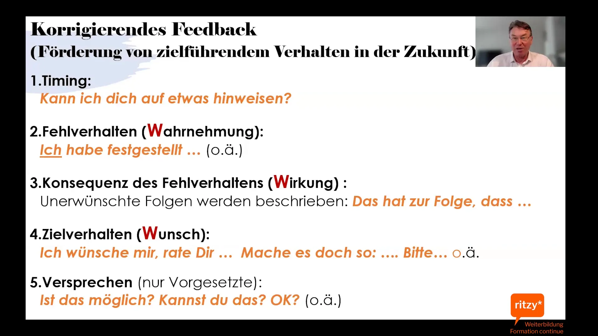 Fünf-Schritte-Technik visualisiert