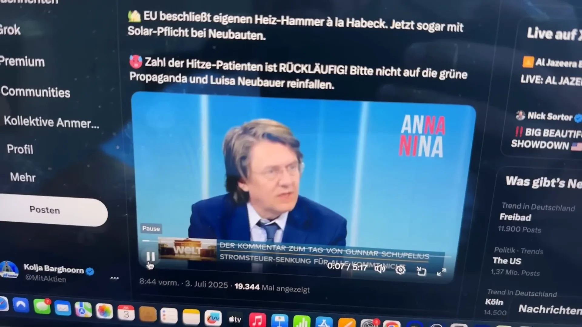 Kommentar von Agona Chupelius zur Stromsteuer