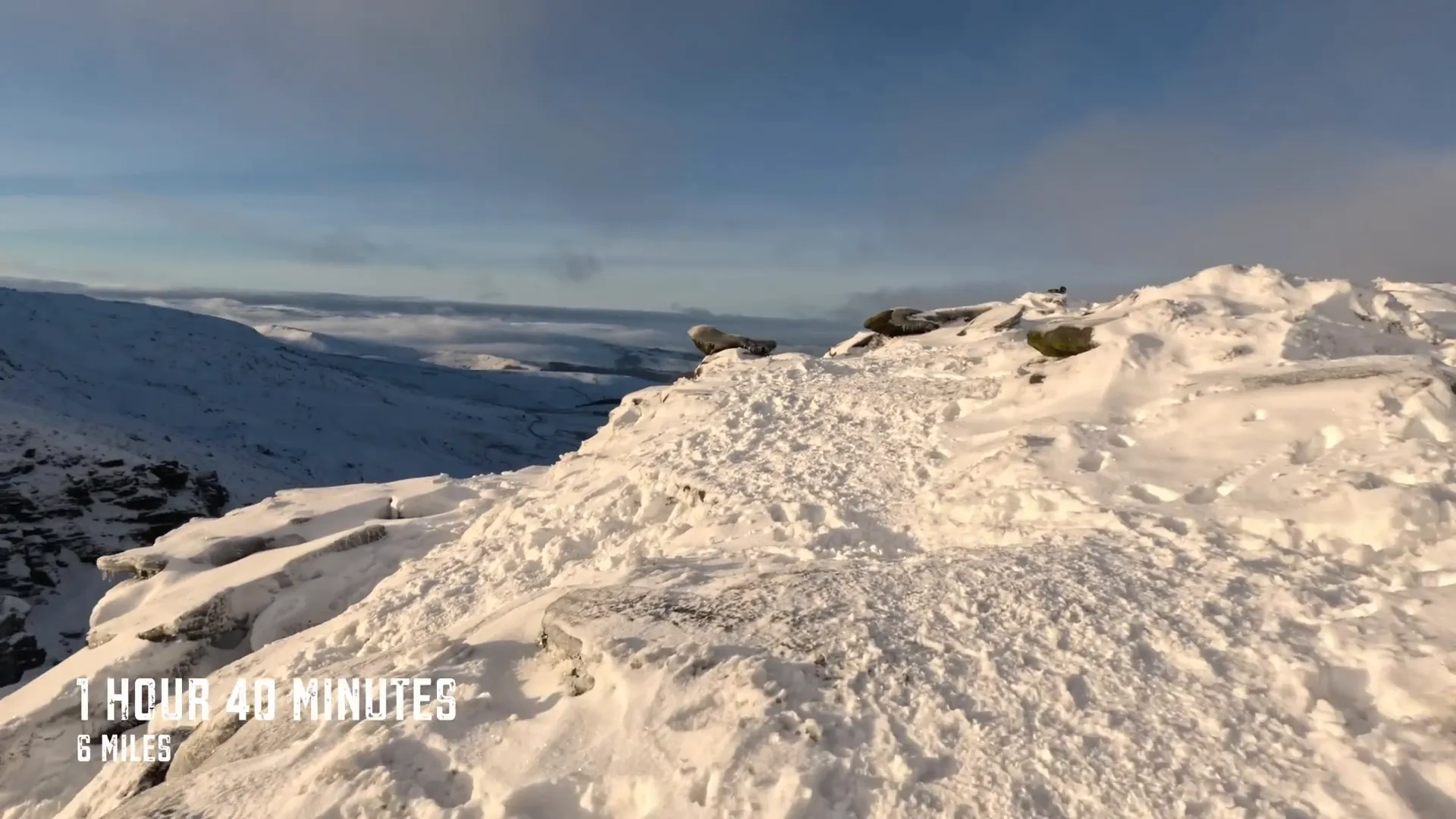 Snowy trail conditions slowing progress during the race