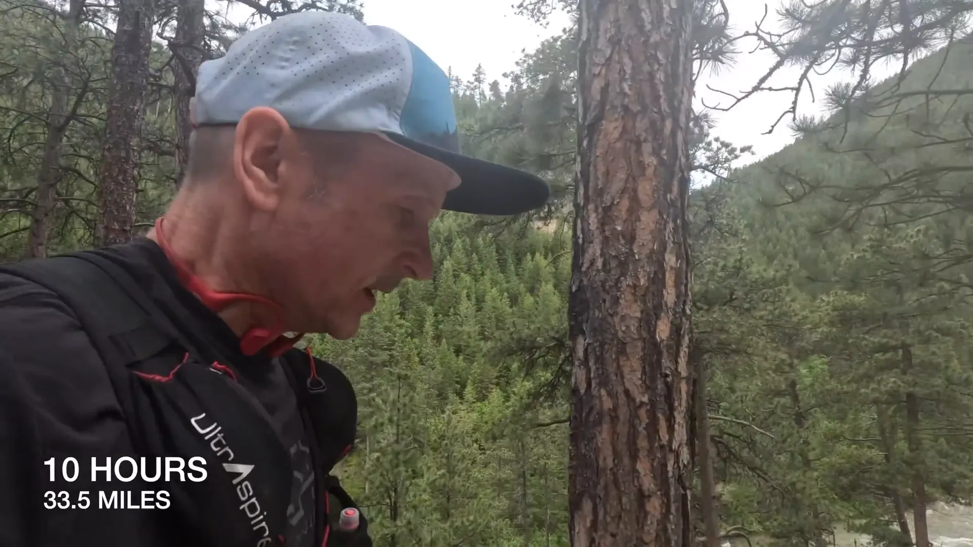 Tackling the long climb during the BIGHORN 100