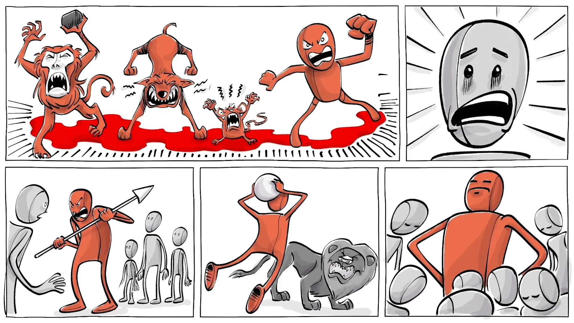 Understanding violence in humans and animals