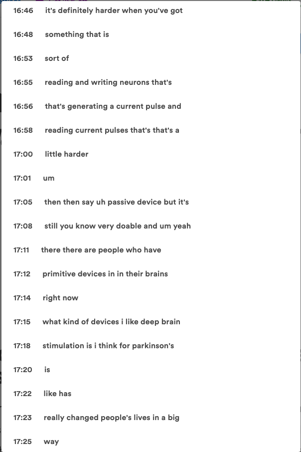 YouTube transcription