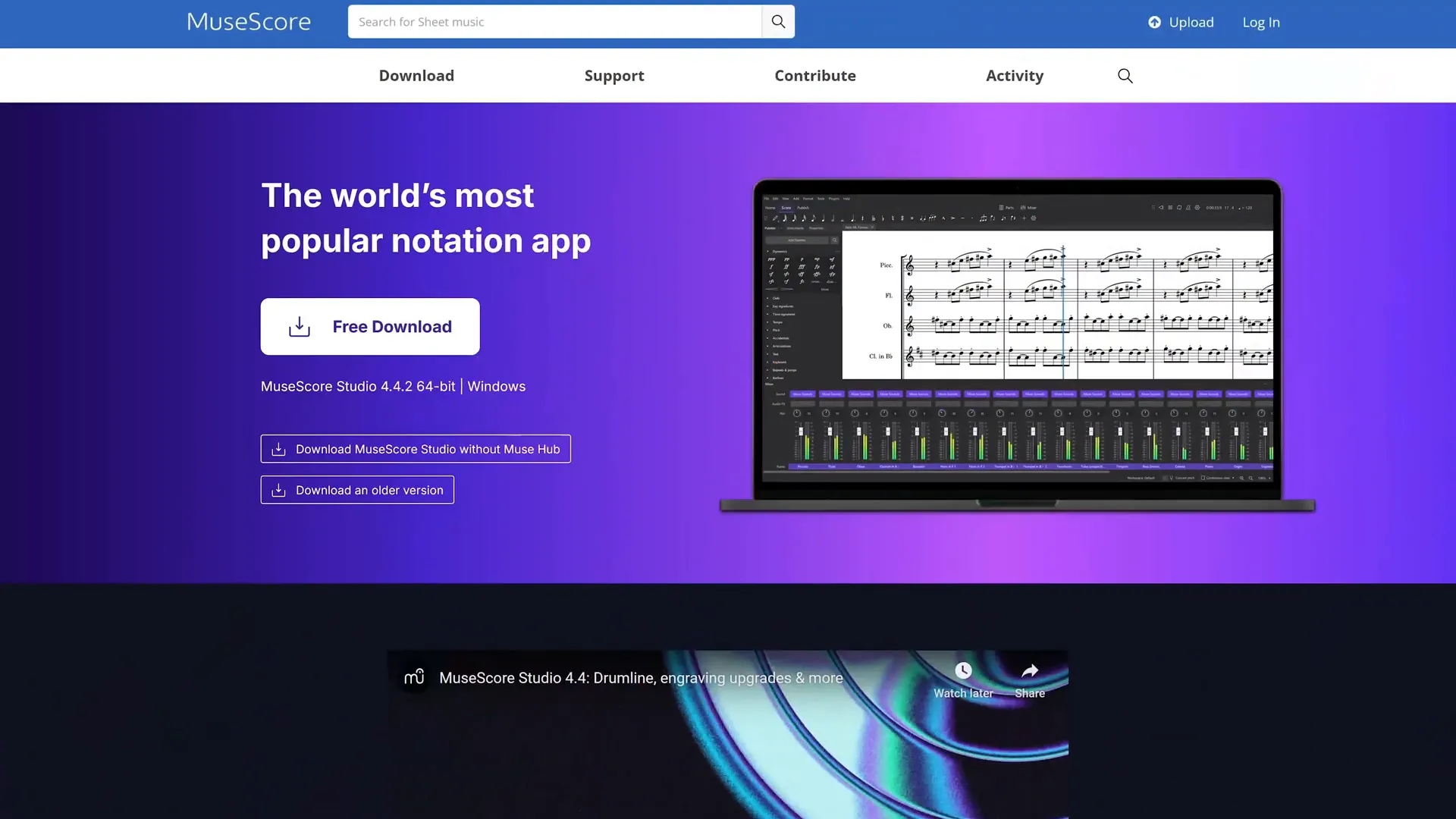 MuseScore interface