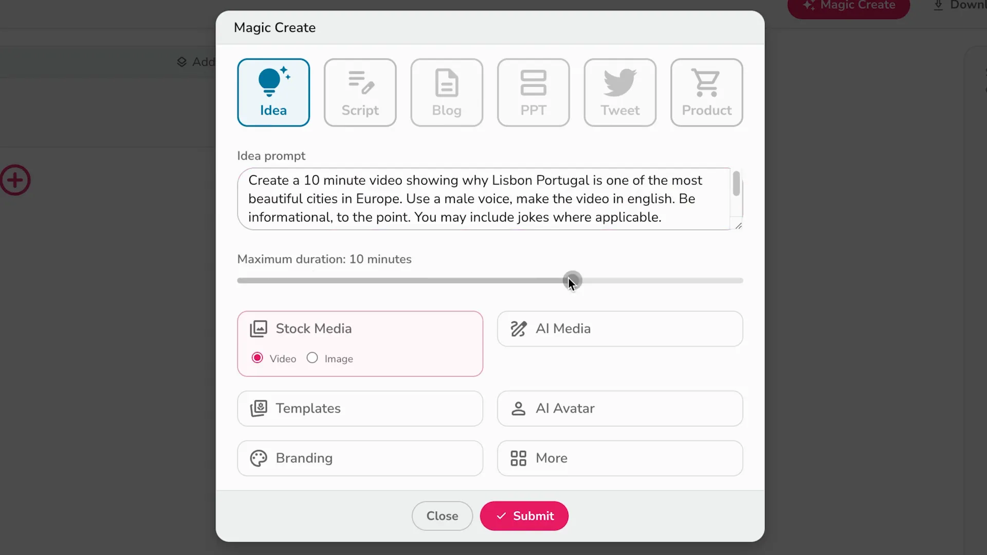 Generating Video in FlickyAI