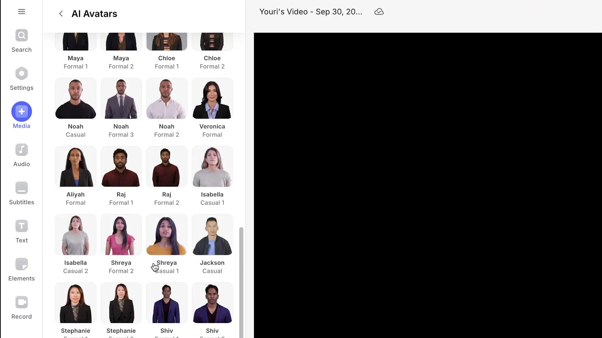 Adding AI Characters in Veed.io