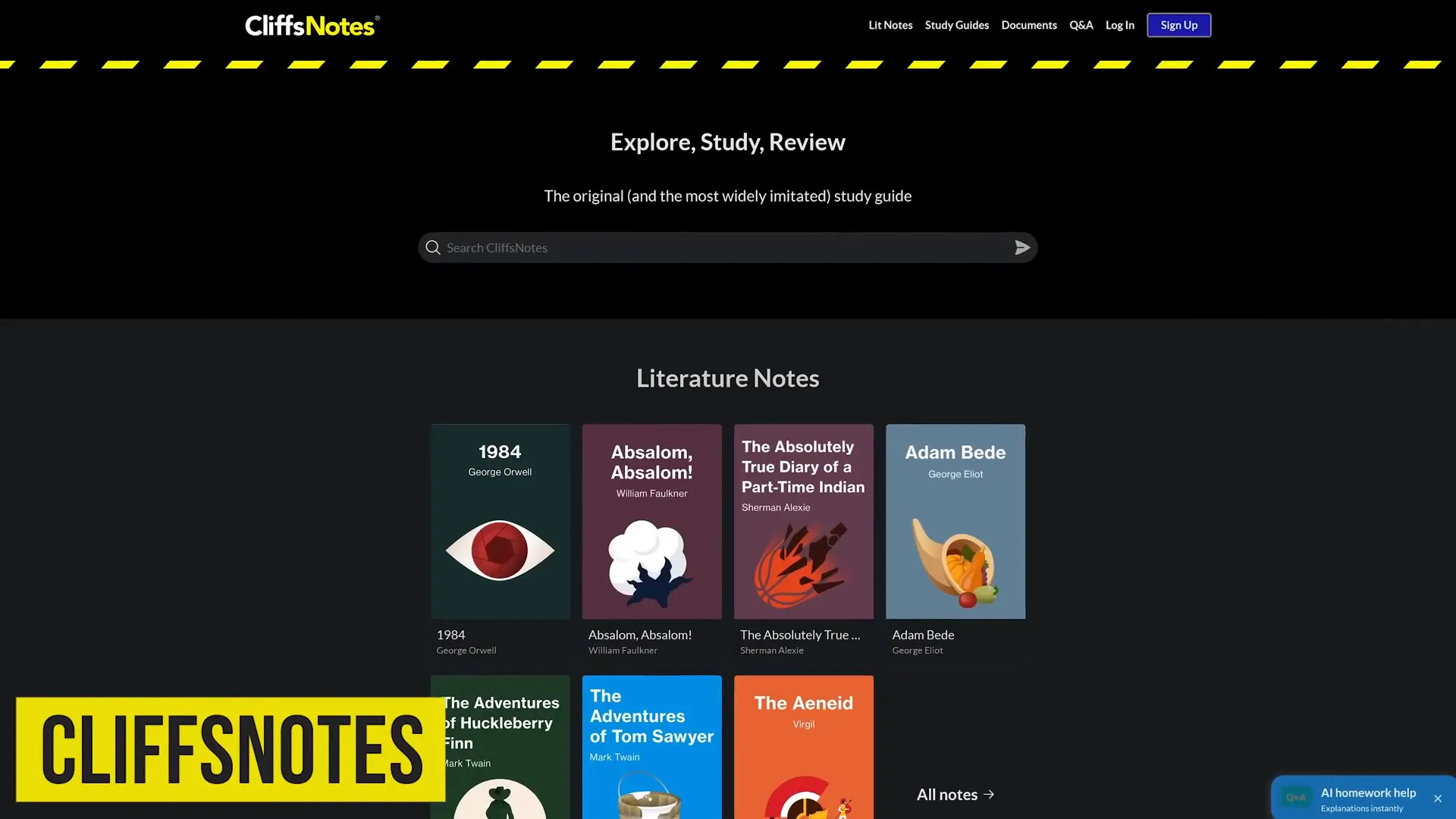 CliffsNotes study guides