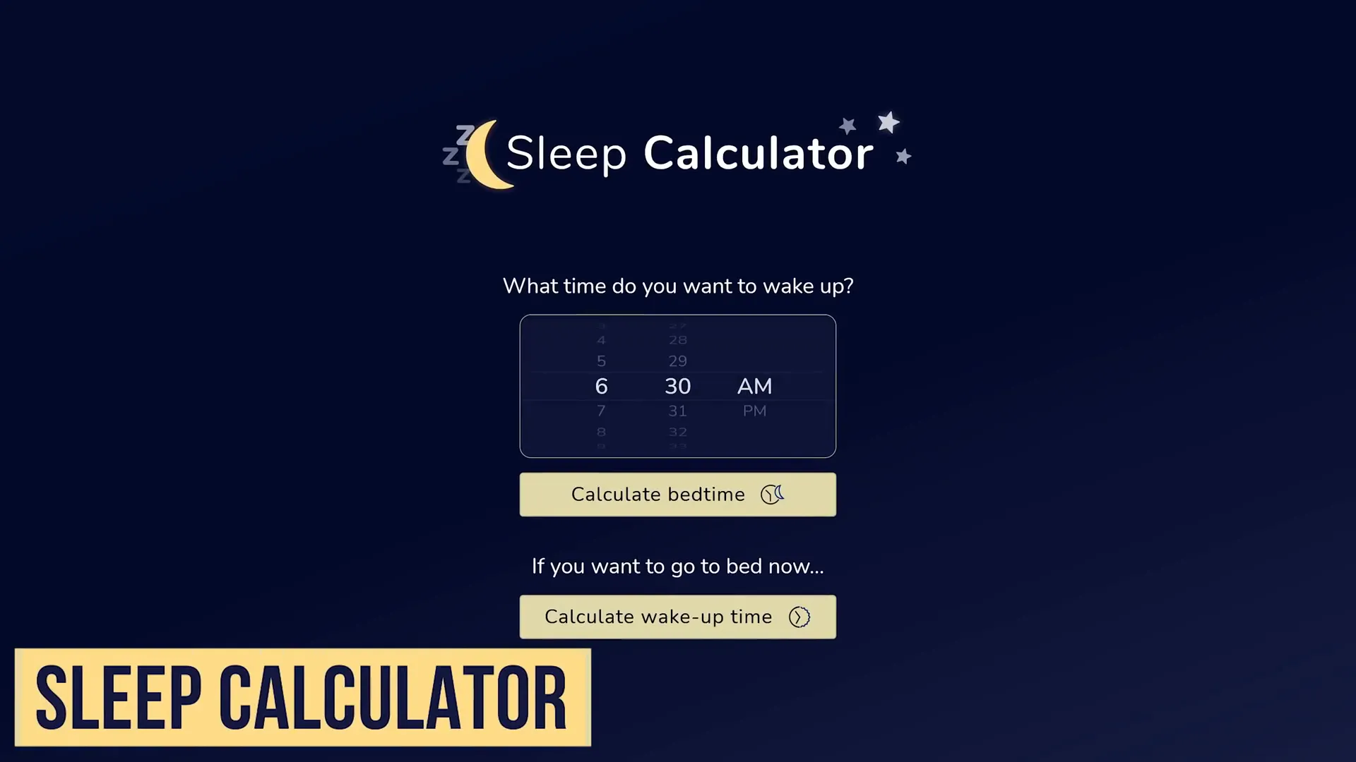 Sleep Calculator