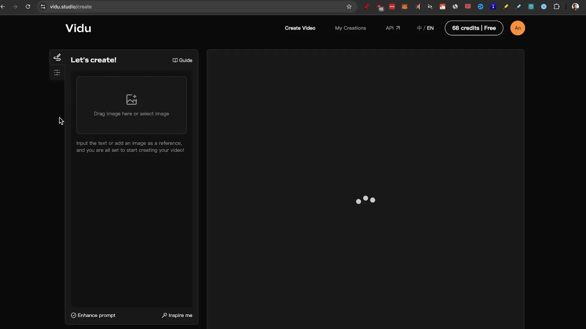 Using Vidoo AI to create a video