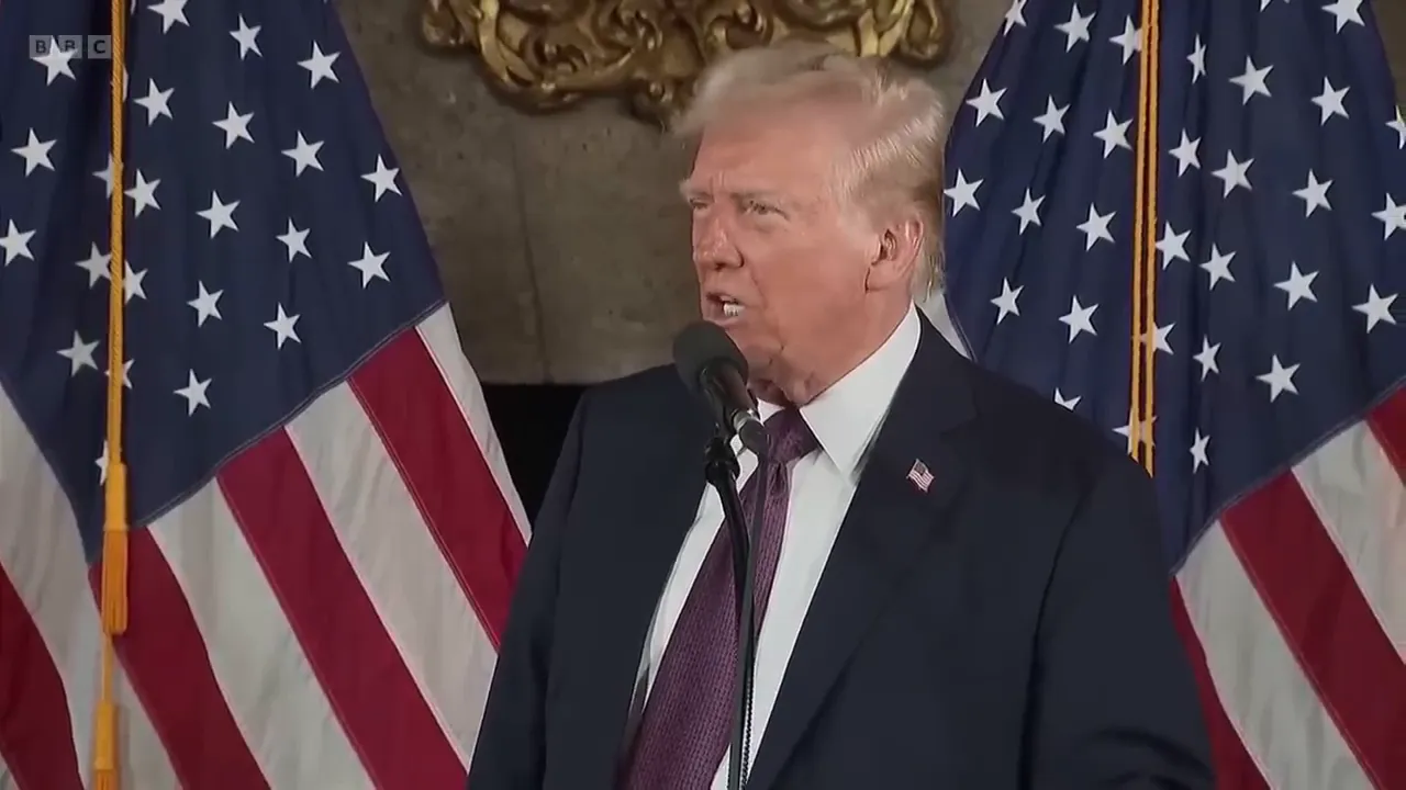 Trump discussing Greenland during press conference