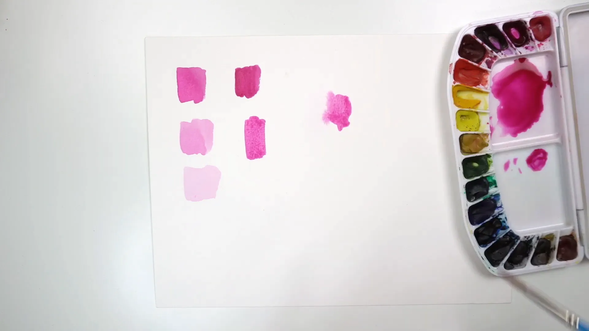 Wet on wet technique demonstration