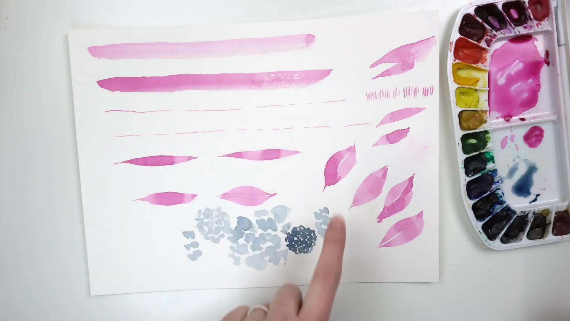 Layering technique in watercolor