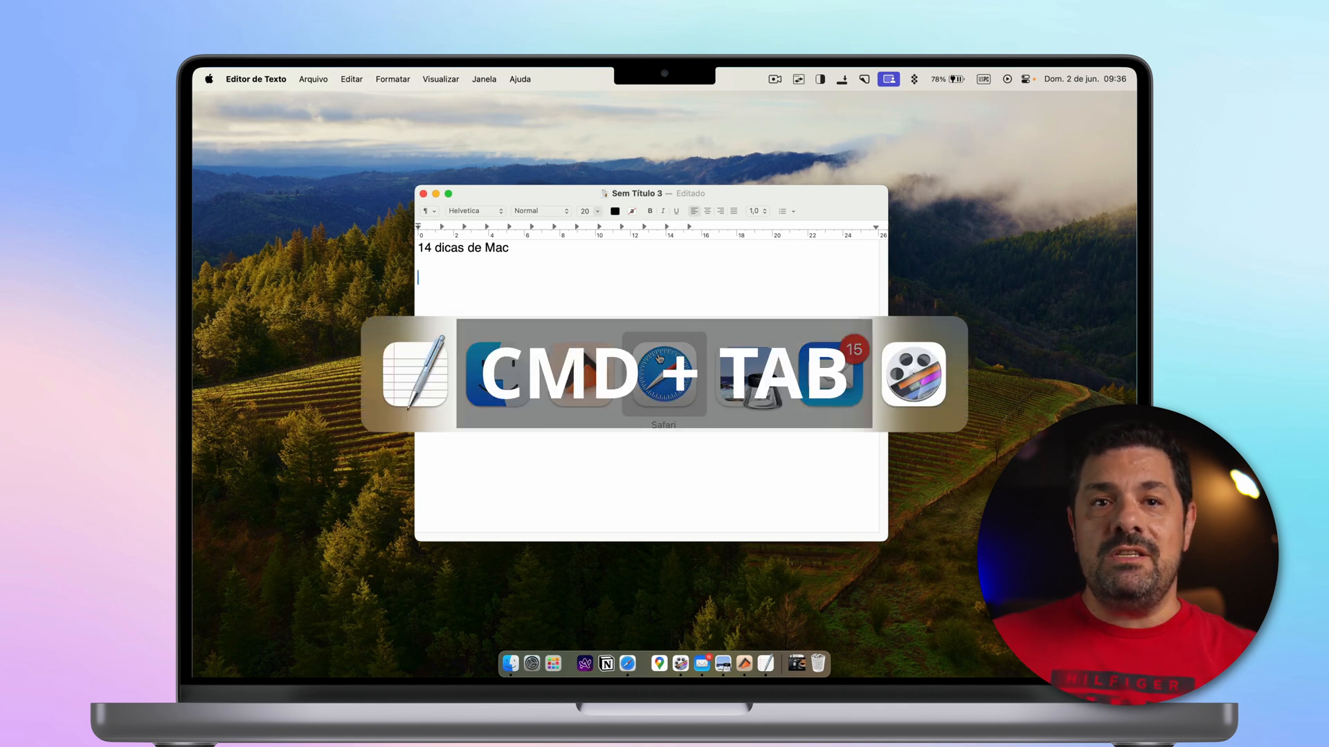 cmd + tab