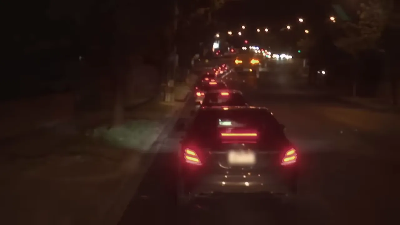 Traffic on Melbourne outskirts delaying the truck