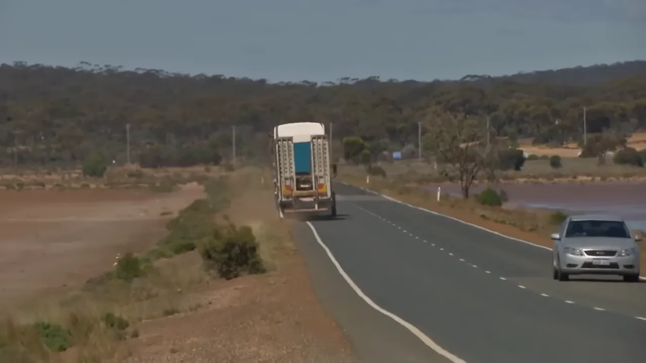 Turbo battling a headwind on the Nullarbor