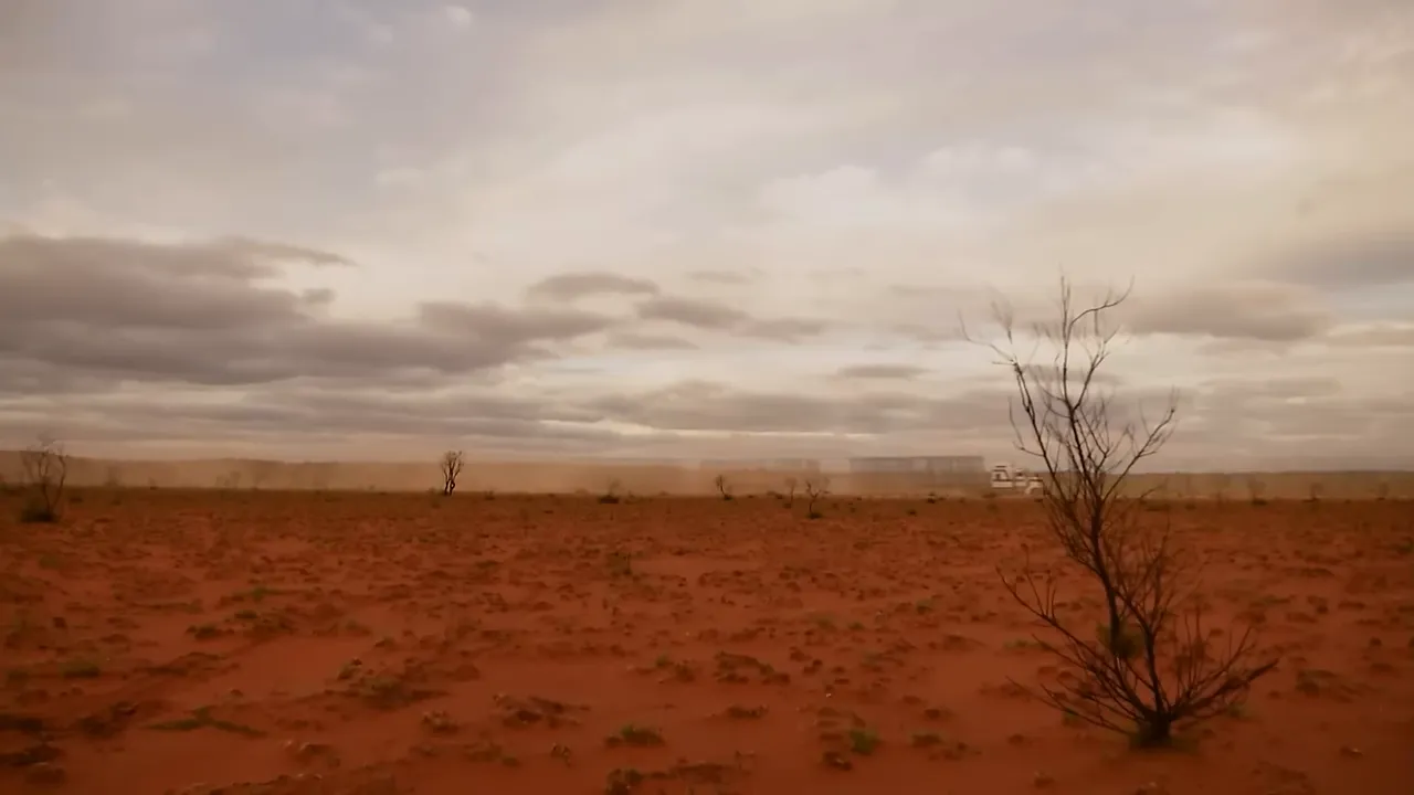 Great Central Road: long stretches of corrugated dirt